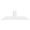Ekena Millwork Portland Architectural Grade PVC Gable Bracket, 36"W x 12"H x 4"D x 4"F, 8/12 Pitch GBP036X12X0404POR00 - alternate 5